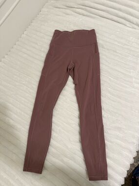 Mauve High-Waist Pocket Leggings